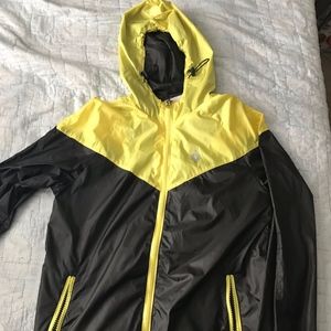Yellow and Black Rain Jacket